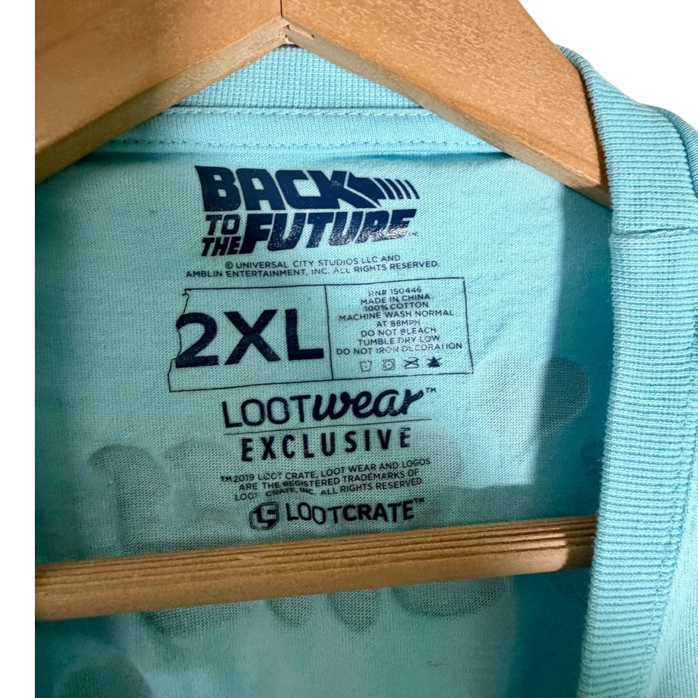 LootWear Women's Back To The Future You're My Density Long Sleeve Shirt Blue 2XL - Picture 3 of 5